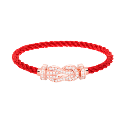 [Lumi Jewellery]CHANCE LARGE 8 FIGURE BUCKLE FULL DIAMOND BRACELET ROSE GOLD