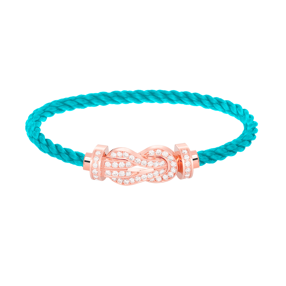 [Lumi Jewellery]CHANCE LARGE 8 FIGURE BUCKLE FULL DIAMOND BRACELET ROSE GOLD