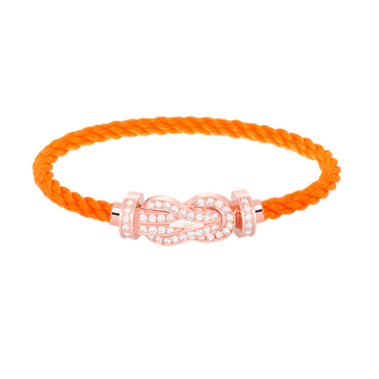 [Lumi Jewellery]CHANCE LARGE 8 FIGURE BUCKLE FULL DIAMOND BRACELET ROSE GOLD