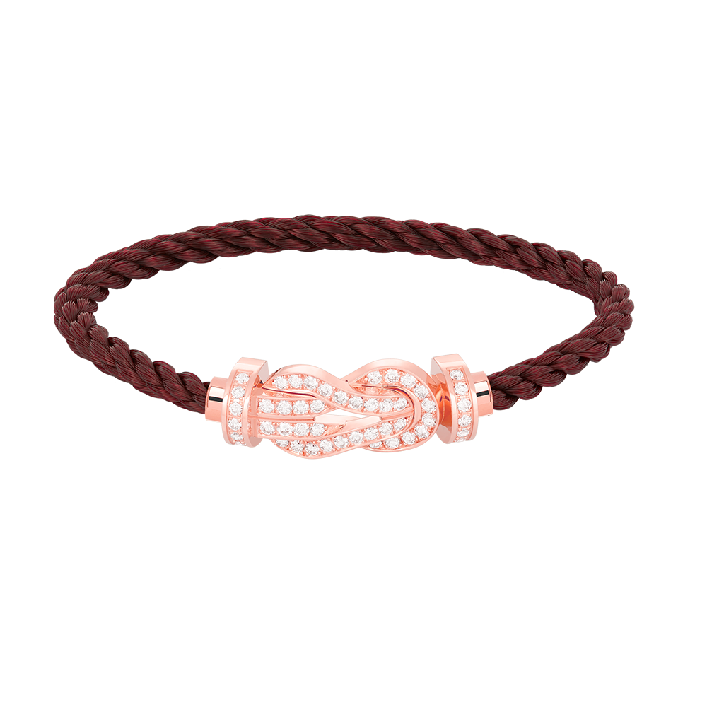 [Lumi Jewellery]CHANCE LARGE 8 FIGURE BUCKLE FULL DIAMOND BRACELET ROSE GOLD