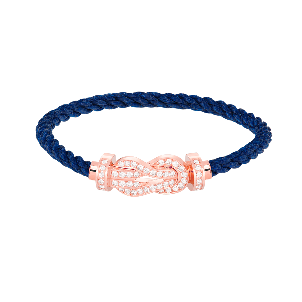 [Lumi Jewellery]CHANCE LARGE 8 FIGURE BUCKLE FULL DIAMOND BRACELET ROSE GOLD