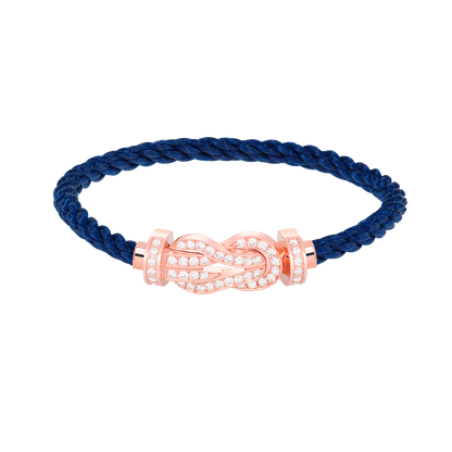 [Lumi Jewellery]CHANCE LARGE 8 FIGURE BUCKLE FULL DIAMOND BRACELET ROSE GOLD