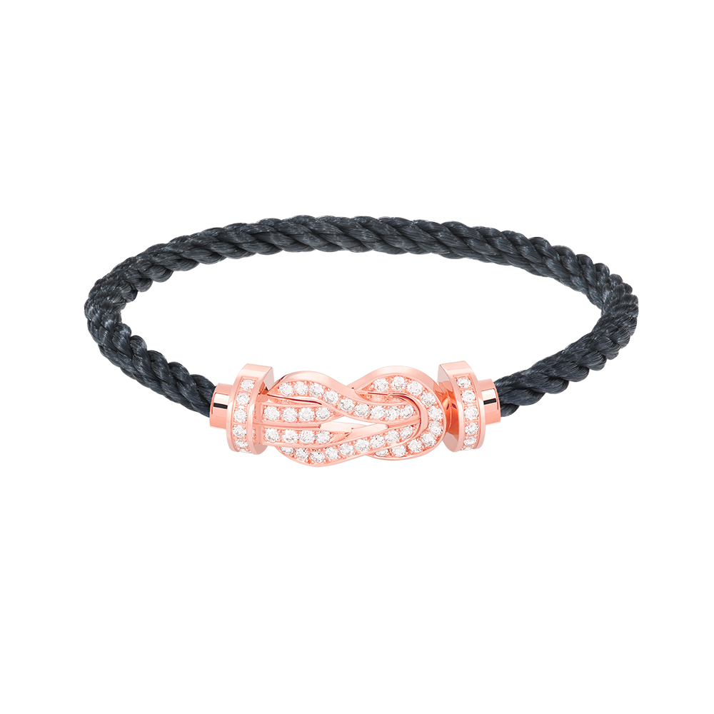 [Lumi Jewellery]CHANCE LARGE 8 FIGURE BUCKLE FULL DIAMOND BRACELET ROSE GOLD