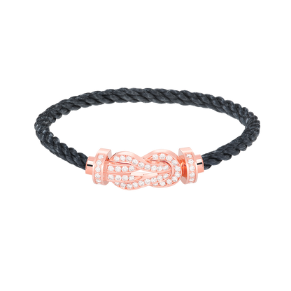 [Lumi Jewellery]CHANCE LARGE 8 FIGURE BUCKLE FULL DIAMOND BRACELET ROSE GOLD