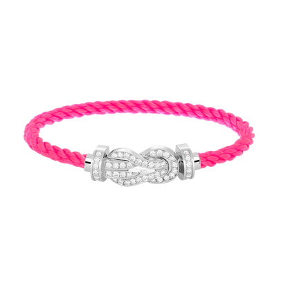 [Lumi Jewellery]CHANCE LARGE 8 FIGURE BUCKLE FULL DIAMOND BRACELET SILVER