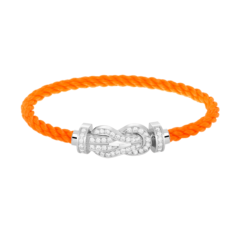 [Lumi Jewellery]CHANCE LARGE 8 FIGURE BUCKLE FULL DIAMOND BRACELET SILVER