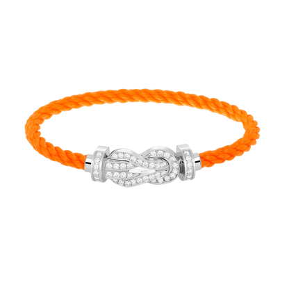 [Lumi Jewellery]CHANCE LARGE 8 FIGURE BUCKLE FULL DIAMOND BRACELET SILVER