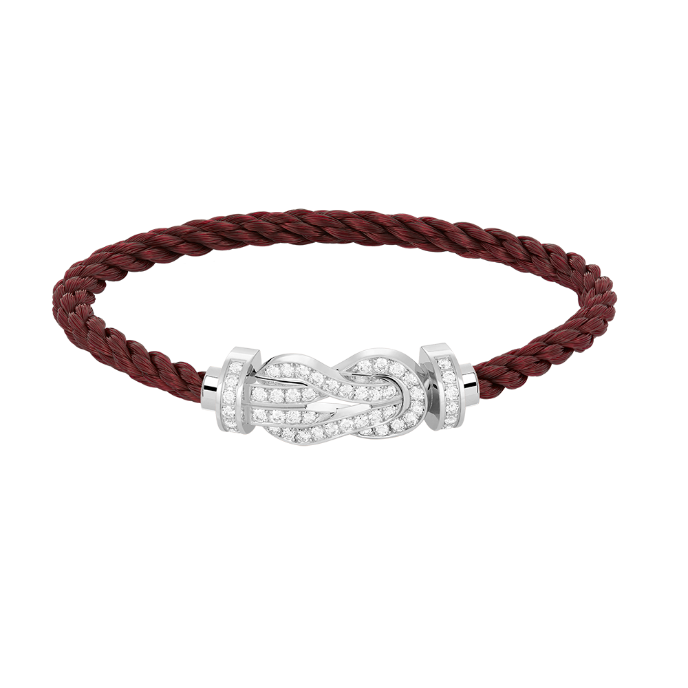 [Lumi Jewellery]CHANCE LARGE 8 FIGURE BUCKLE FULL DIAMOND BRACELET SILVER