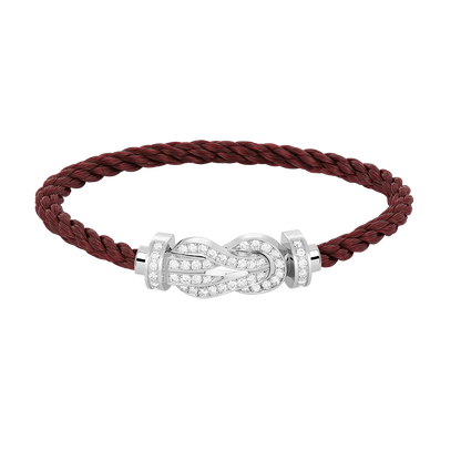 [Lumi Jewellery]CHANCE LARGE 8 FIGURE BUCKLE FULL DIAMOND BRACELET SILVER