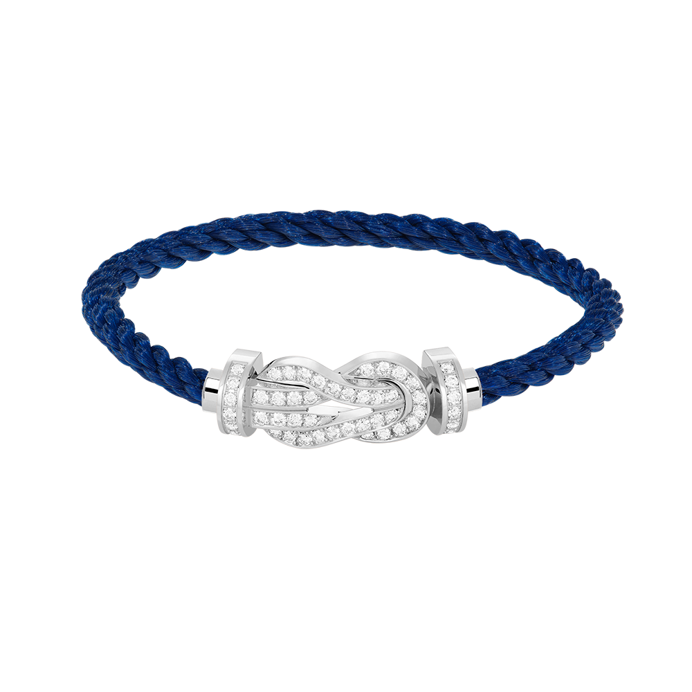 [Lumi Jewellery]CHANCE LARGE 8 FIGURE BUCKLE FULL DIAMOND BRACELET SILVER