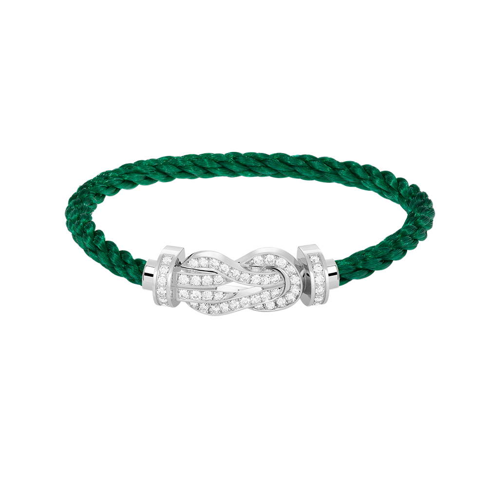 [Lumi Jewellery]CHANCE LARGE 8 FIGURE BUCKLE FULL DIAMOND BRACELET SILVER