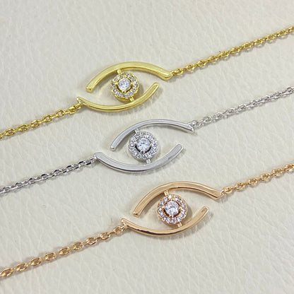 [Lumi]Lucky Eye Pave-Set Diamond Bracelet