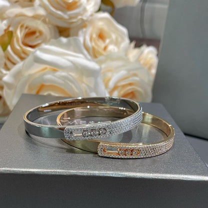 [Lumi]Move Noa Rose Gold Pav茅 Diamond Bangle Bracelet