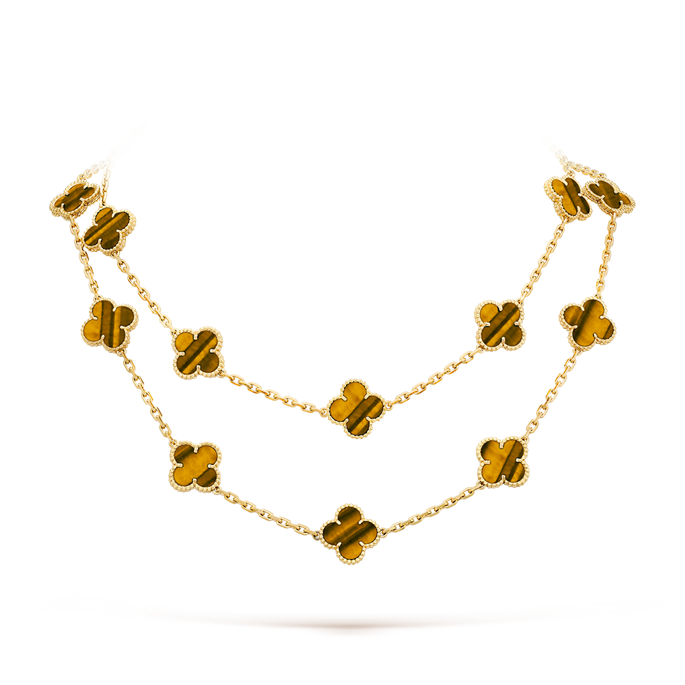 [Lumi Jewellery]CLOVER 20 MOTIFS TIGER EYE ROSE GOLD
