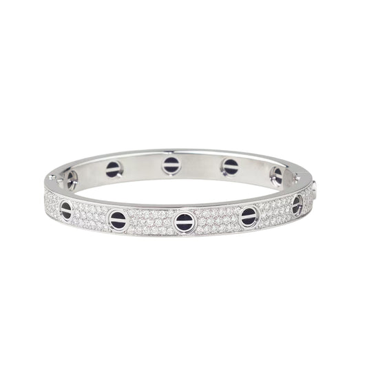 [Lumi Jewelery]LOVE BRACELET 6.1MM DIAMOND-PAVED CERAMIC