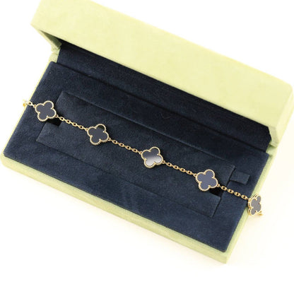 [Lumi Jewellery] CLOVER 5 MOTIF ONYXS BRACELET COLLECTION