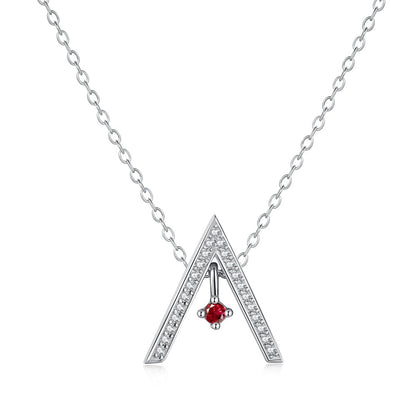 [Lumi Jewellery]Sparkling "A" Shape Necklace