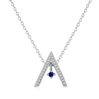 [Lumi Jewellery]Sparkling "A" Shape Necklace