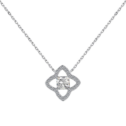 [Lumi Jewellery]Exquisite Flower Shape Princess Cut Necklace