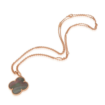 [Lumi Jewellery]CLOVER 25MM GOLD DARK MOP BIG CLOVER NECKLACE