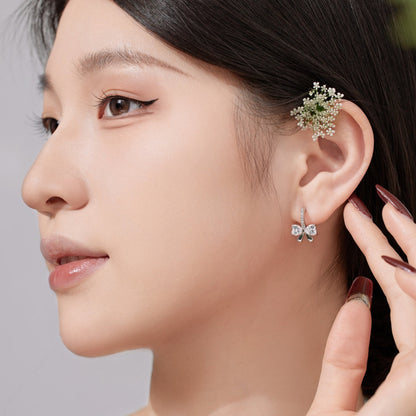 [Lumi Jewellery]Exquisite Earrings With Heart-Shaped Bow Design