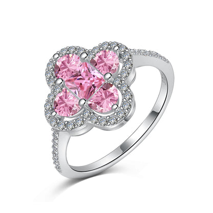 [Lumi Jewellery]Luxurious Eternity Flower Shape Banquet Ring
