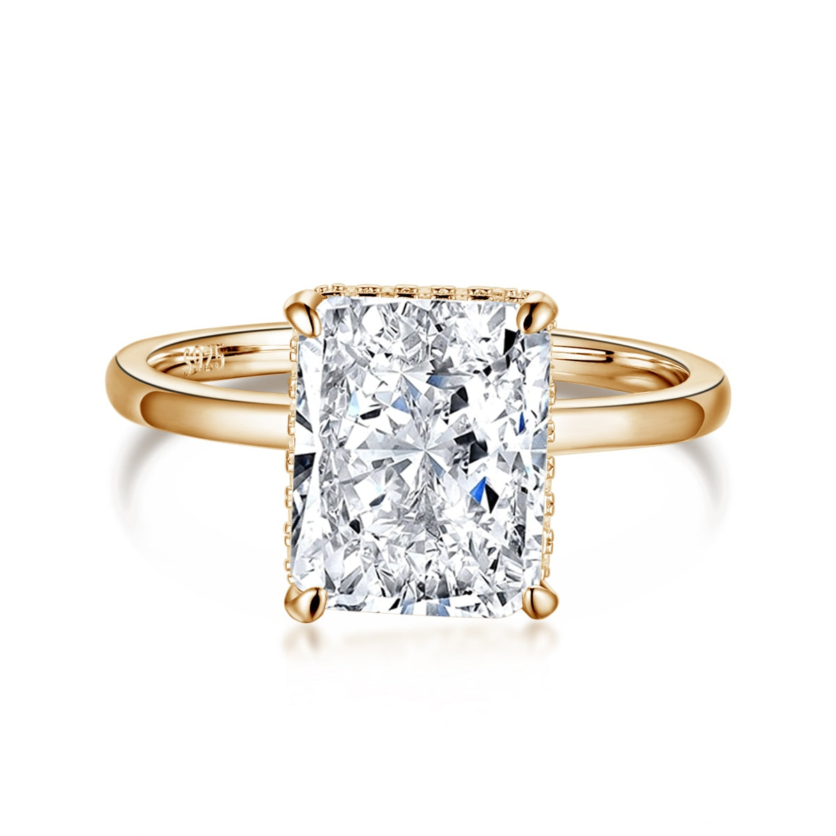 [Lumi Jewellery]4.0 Carat Ornate Enchanting Radiand Cut Banquet Ring