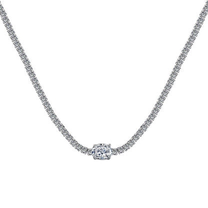 [Lumi Jewellery]1.0 Carat Shining Oval Cut Necklace
