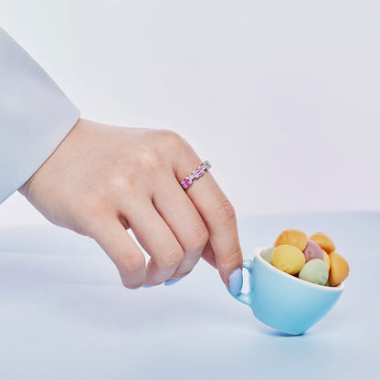 [Lumi Jewellery]Unique Colorful Emerald Cut Party Ring