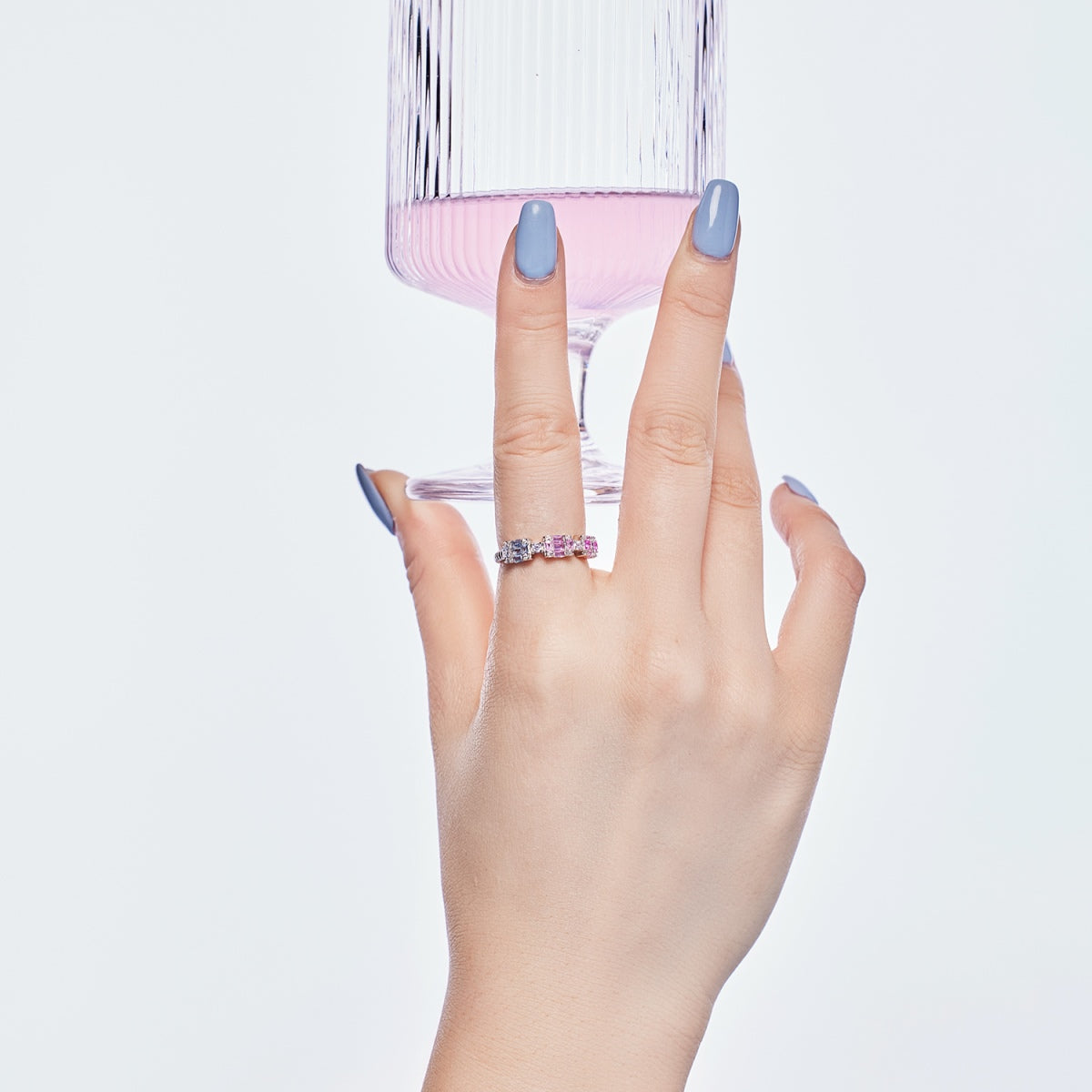 [Lumi Jewellery]Unique Colorful Emerald Cut Party Ring