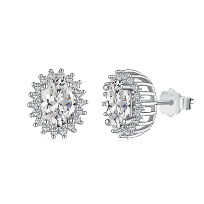 [Lumi Jewellery]Delicate Radiant Oval Cut Daily Earrings