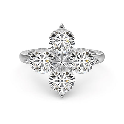 [Lumi Jewellery]Four-Leaf Clover Eight-Pointed Star Ring