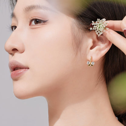 [Lumi Jewellery]Exquisite Earrings With Heart-Shaped Bow Design