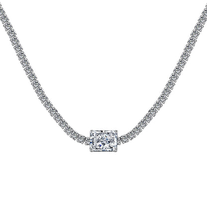 [Lumi Jewellery]2.0 carat Ornate Emerald Cut Necklace