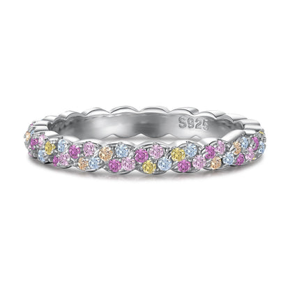 [Lumi Jewellery]Dainty Ebullient Round Cut Daily Ring