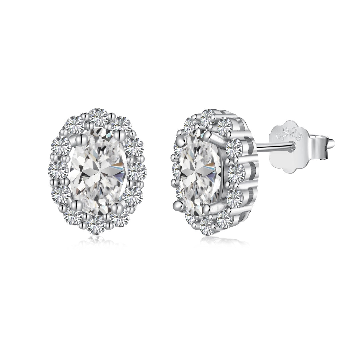 [Lumi Jewellery]Delicate Unique Oval Cut Daily Earrings
