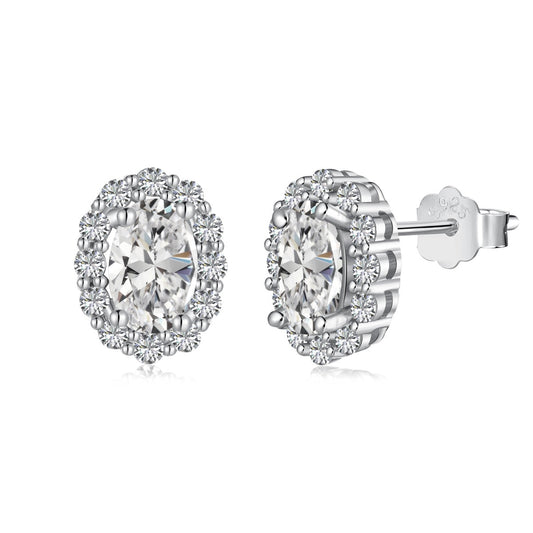 [Lumi Jewellery]Delicate Unique Oval Cut Daily Earrings