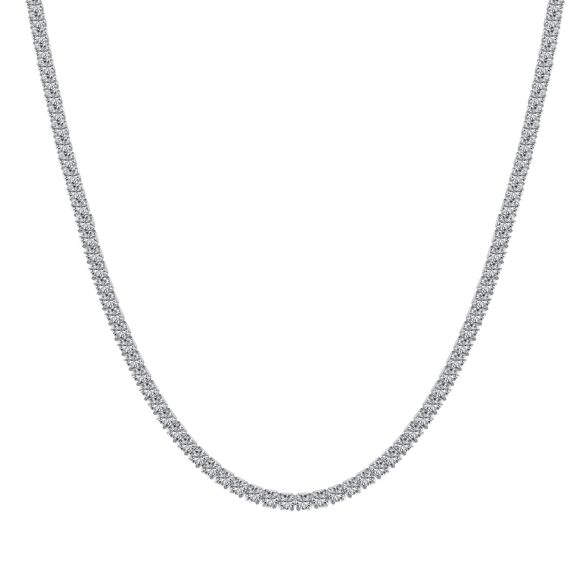 [Lumi Jewellery]Delicate Round Shape Tennis Necklace