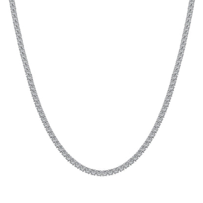 [Lumi Jewellery]Delicate Round Shape Tennis Necklace