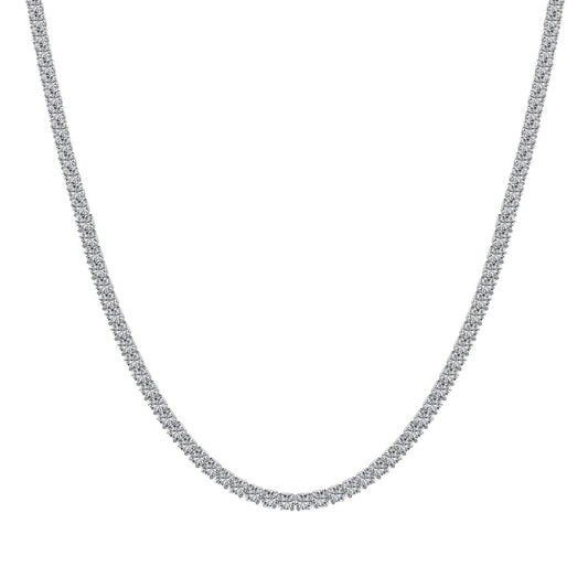 [Lumi Jewellery]Delicate Round Shape Tennis Necklace