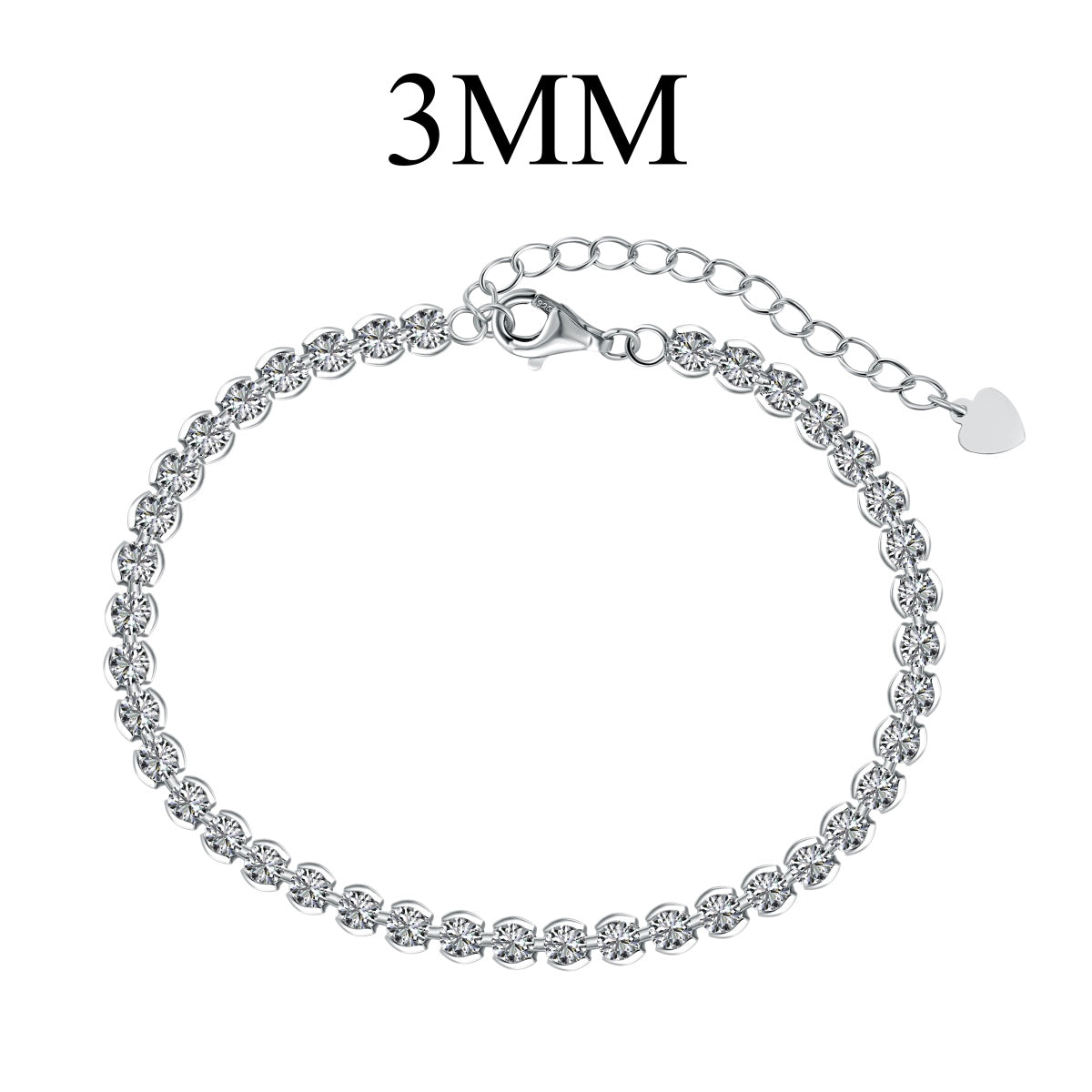 [Lumi Jewellery]Ornate  Sparkling Round Cut Daily Bracelet