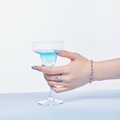 [Lumi Jewellery]Dainty Kaleidoscopic Emerald Cut Daily Ring