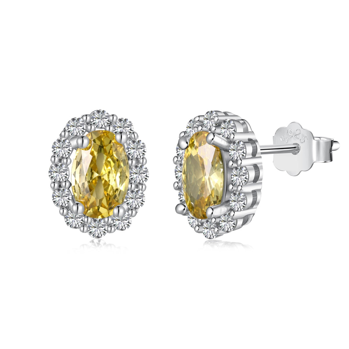 [Lumi Jewellery]Delicate Unique Oval Cut Daily Earrings