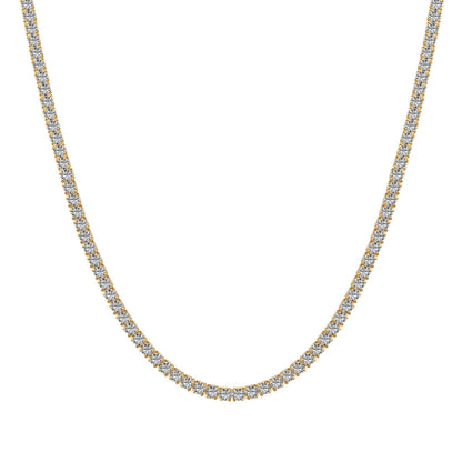[Lumi Jewellery]Delicate Round Shape Tennis Necklace
