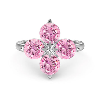 [Lumi Jewellery]Four-Leaf Clover Eight-Pointed Star Ring