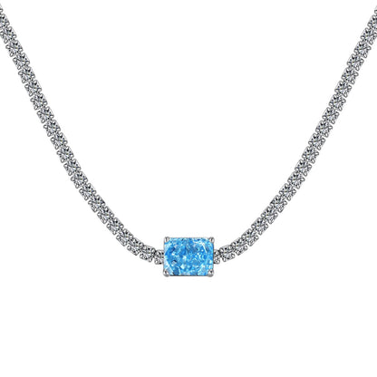 [Lumi Jewellery]2.0 carat Ornate Emerald Cut Necklace