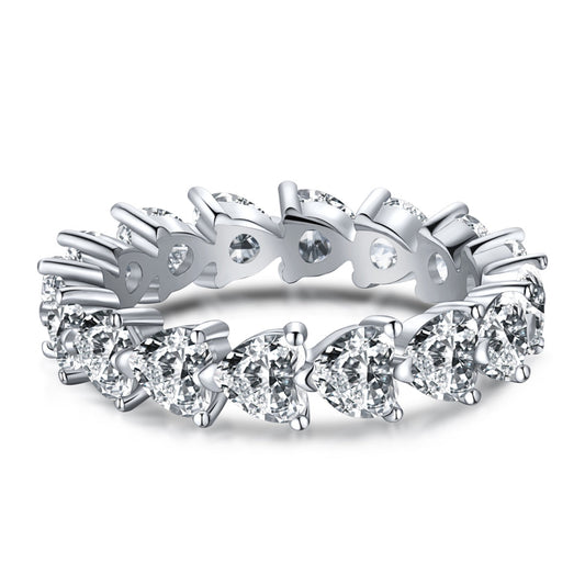 [Lumi Jewellery]0.25 Carat Radiant Romance Heart Cut Lover Ring