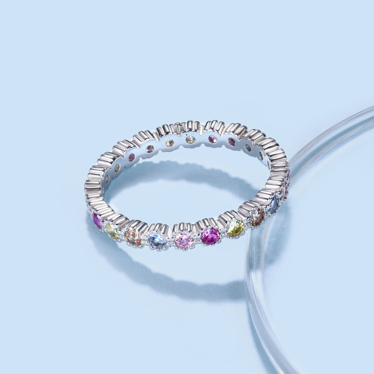 [Lumi Jewellery]Exquisite Colorful Round Cut Party Ring