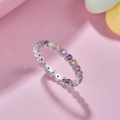 [Lumi Jewellery]Exquisite Colorful Round Cut Party Ring