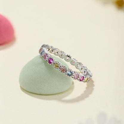 [Lumi Jewellery]Exquisite Colorful Round Cut Party Ring